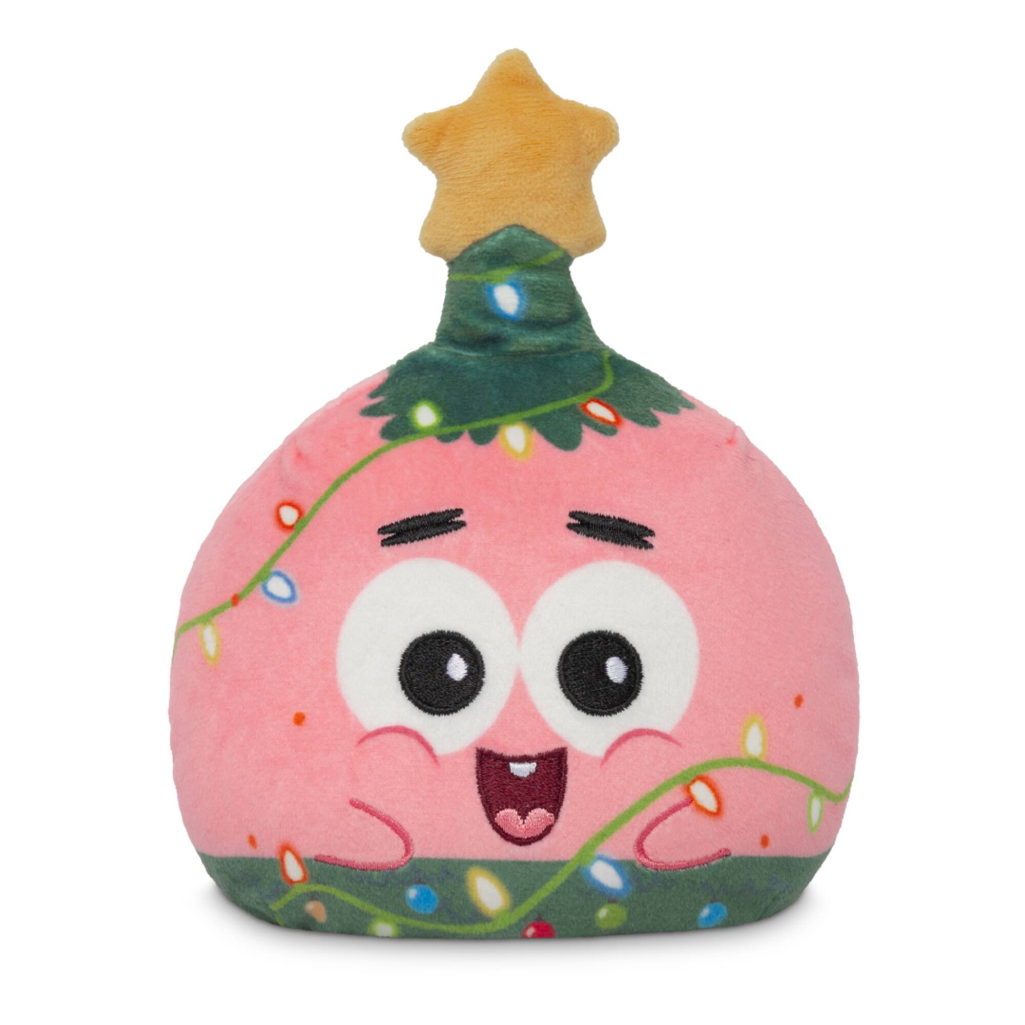 4" Patrick Pink & Present Holiday Reversible Plushie